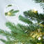 Arbre de Noël vert 6,5 pi en PVC + PE avec 350 lumières UL blanc chaud, 2142 pointes, branches articulées, aiguilles réalistes, support en métal robuste, assemblage facile-2136230142