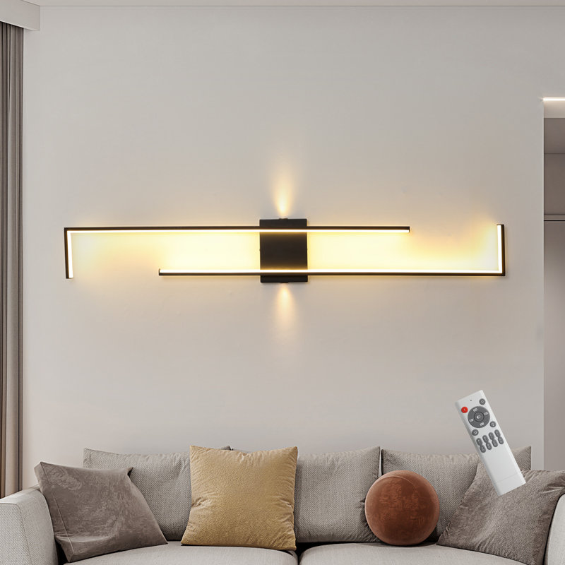 Gurine 55.12" Aluminum LED Flush Mounted Sconce