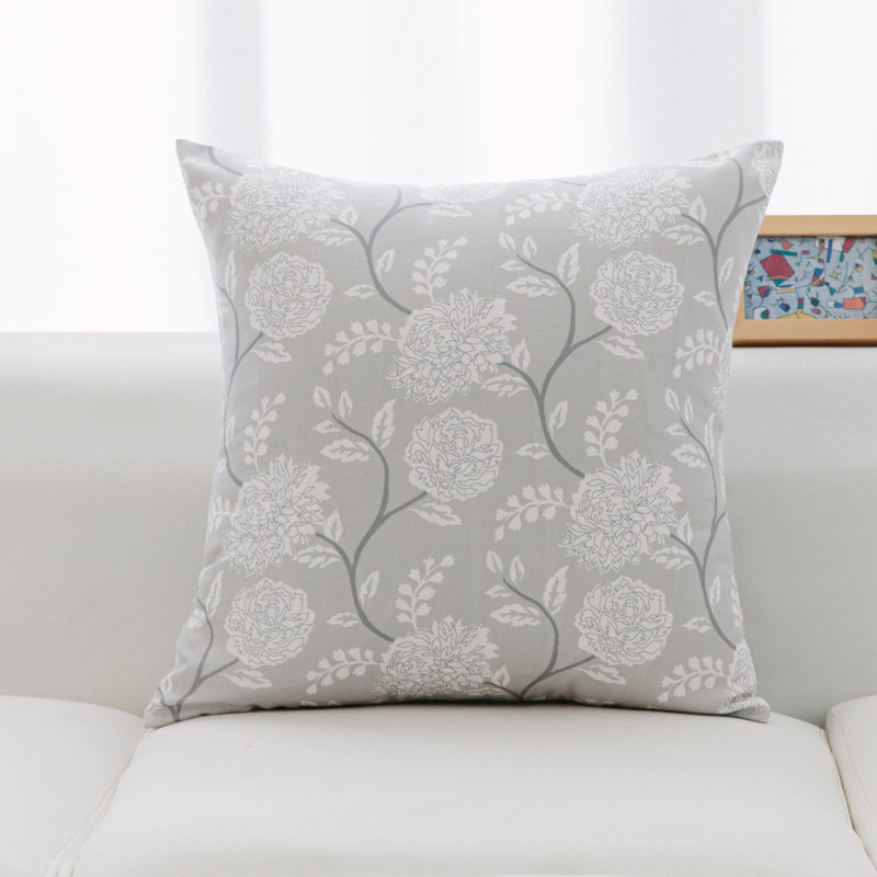 Housse et insert de coussin carré en polyester Michael Penney, Polyester/ Bourre en polyester, Mauve