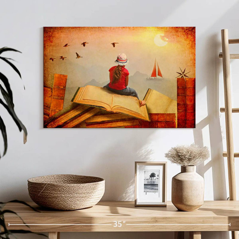 Reading And Reality, 16" H x 24" W