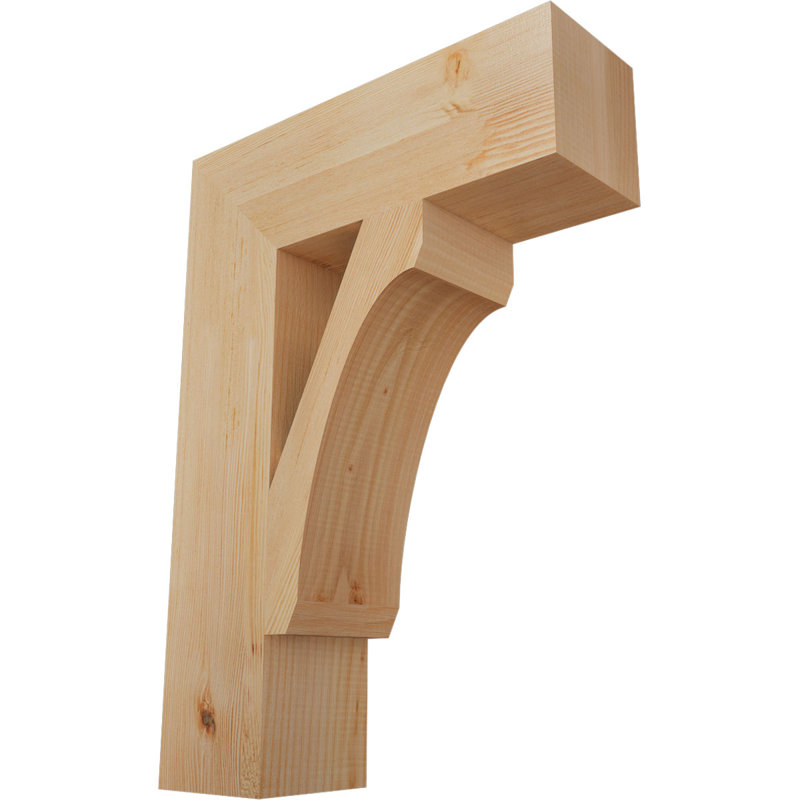 Support à bloc lisse H 5 po x l 5 1/2 po x P 20 po x H 28 po, Sapin de Douglas, Lisse, H 28 po x l 5,5 po x P 20 po