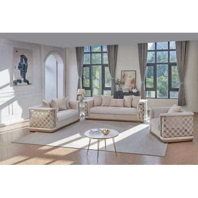 Kimmika 3 - Piece Living Room Set