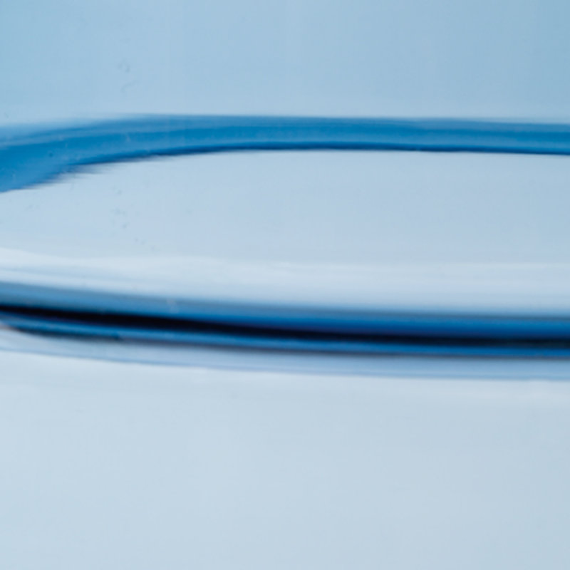 Dark Blue Glass Bouquet Vase for Indoor/Outdoor Use