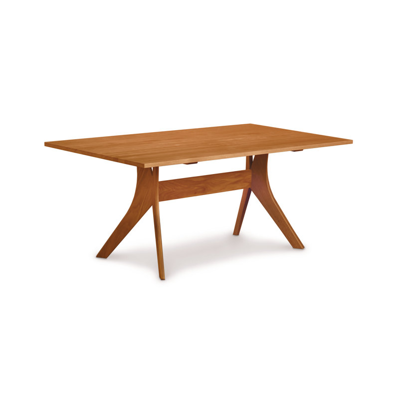 Audrey Solid Wood Fixed Top Table, 72" L x 40" D, Natural Cherry