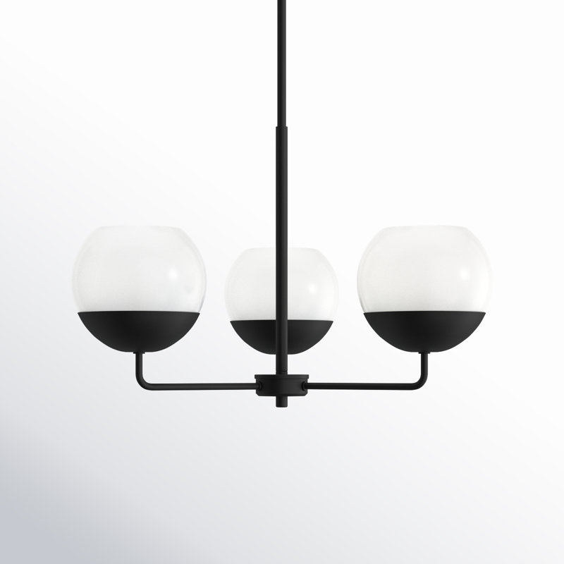Avoca 3-Light Chandelier, Midnight Black