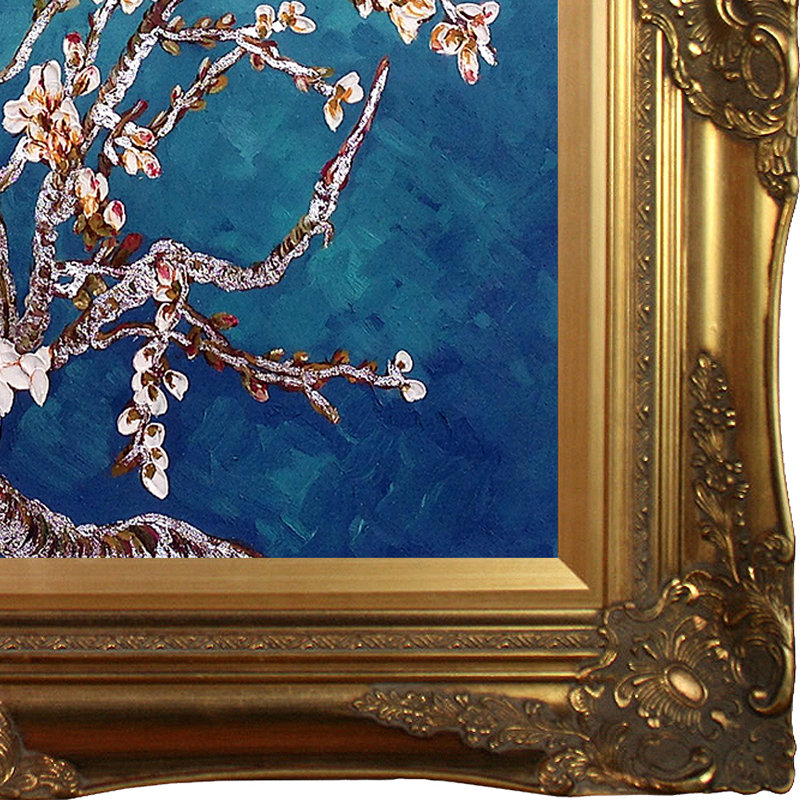 « branches of a amande tree » par vincent van gogh-picture frames, peinture sur toile, H 28 po x l 32 po x P 2 po