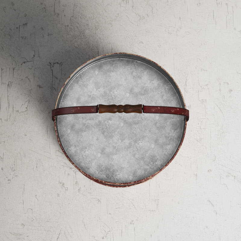 Metal Oval 2 Tier Tray with Handle