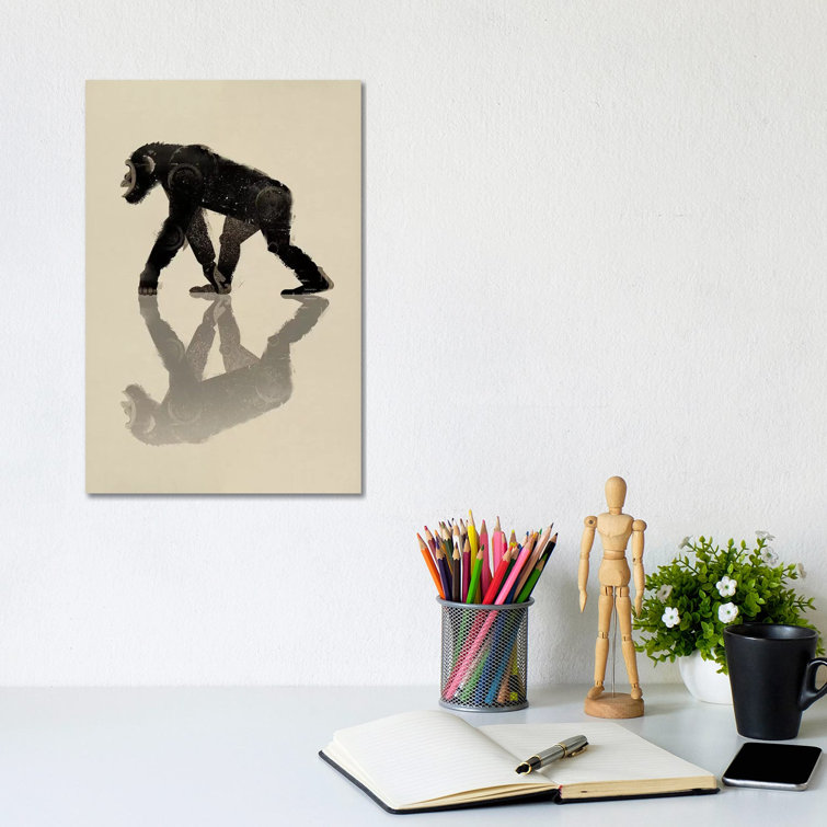 Chimp by Dieter Braun - Print on Canvas