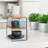 4 - Pack Bamboo Kitchen Storage Rack Black