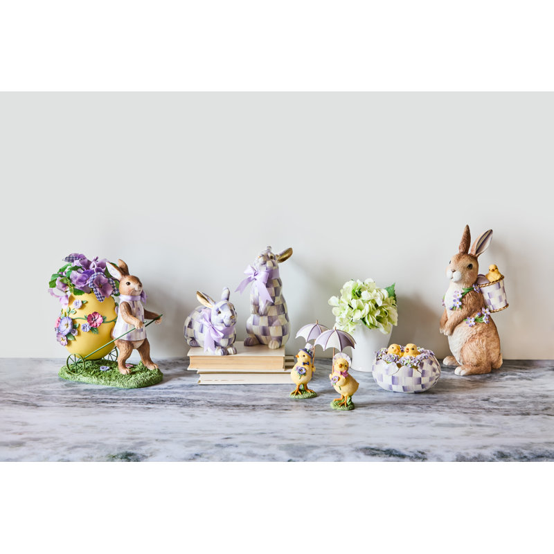 Pansy Party Bunny And Cart Centerpiece