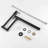 The 360°Movable Deck Mount Pot Filler Kitchen Faucet With Swing Arm & Double Handle-123297941