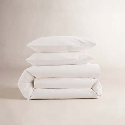 Coyer Classic Cotton Percale Duvet Cover Set