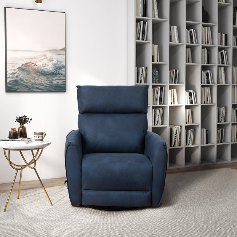 Fauteuil inclinable et pivotant Carson, Bleu très foncé