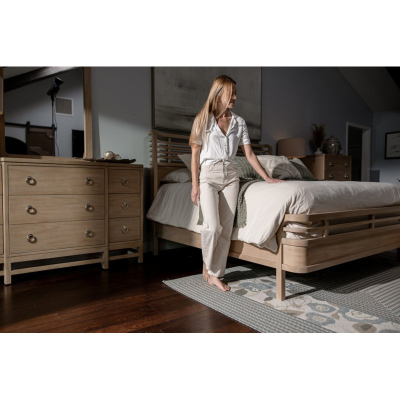 Monterey - Rectangular Wall Mirror - Sandstone Finish
