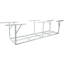 Support de rangement de garage en acier 2 x 8 pieds, système d'organisation réglable de plafond robuste en blanc doux