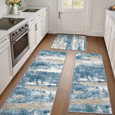 Machine Washable Anti-Slip Water Resistant Kitchen Mat