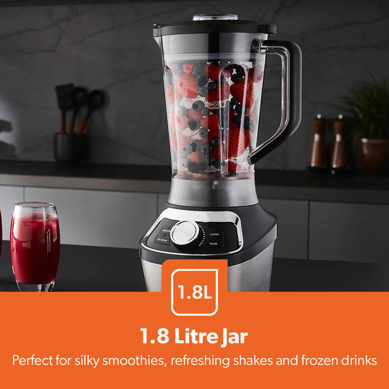 GEEPAS Electric Jug Blender Smoothie Maker, 1200W