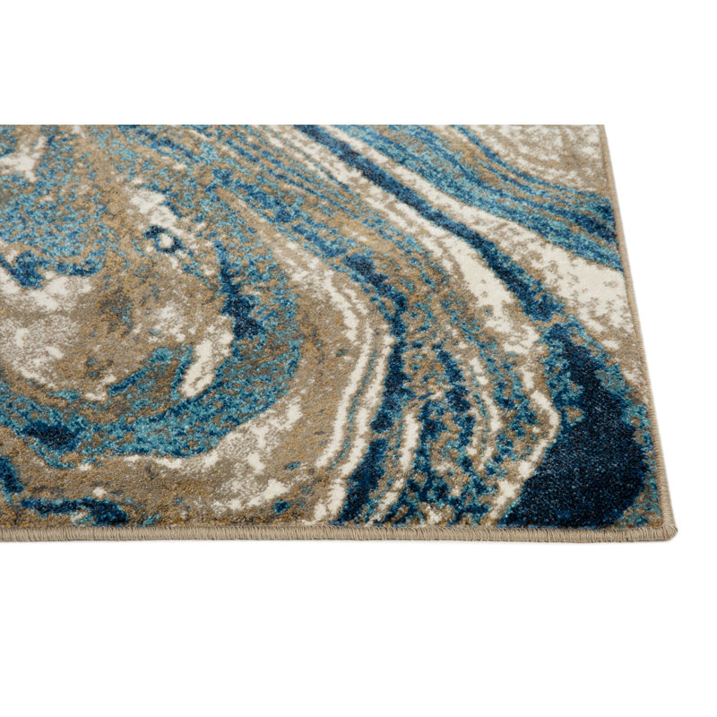 Abstract Indoor Rug, Rectangle 9'2" x 12'6"
