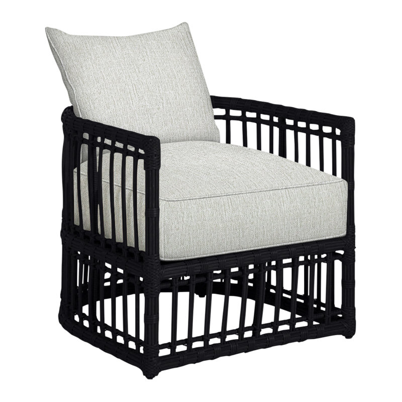 Fauteuil demi-tonneau Newport N-Dura, Welt, Bali perle, Onyx