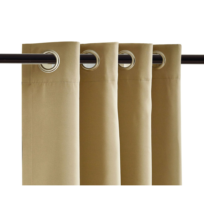 Emillie Blackout Single Curtain Panel, Cappuccino, 180" W x 108" L