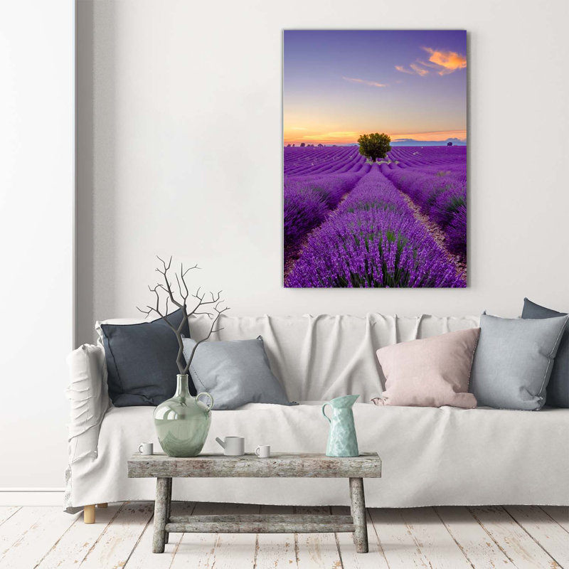 Lavender Field - Wrapped Canvas Print