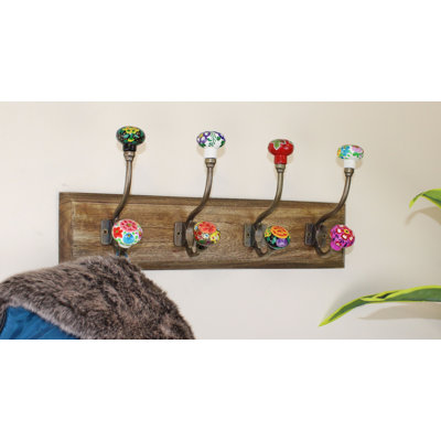 Sherwinn Wall 8 - Hook Wall Mounted Coat Rack