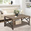 Table basse à 4 pieds avec rangement