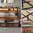 Queen Size Bed Frame with 4 Drawers, Bed Frame with Storage Headboard, LED Lights and Charging Station-653978597-648882358