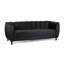 Canapé Orla, 83 po, velours noir-121481520