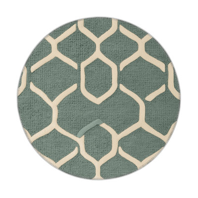 Tapis gris intérieur et extérieur Trellis