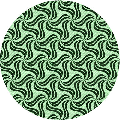 Tapis vert / noir