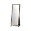 Miroir pleine grandeur rectangulaire en bois massif