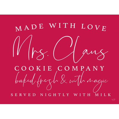 «Lady Claus Cookie Company», reproduction sur toile tendue