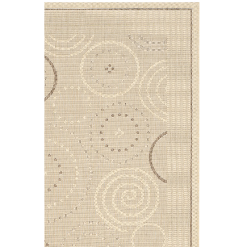 Tapis d'intérieur / extérieur à motif géométrique Herefordshire Performance, Rectangle 2 pi 7 po x 5 pi