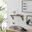 Tablette murale flottante sur support triangulaire