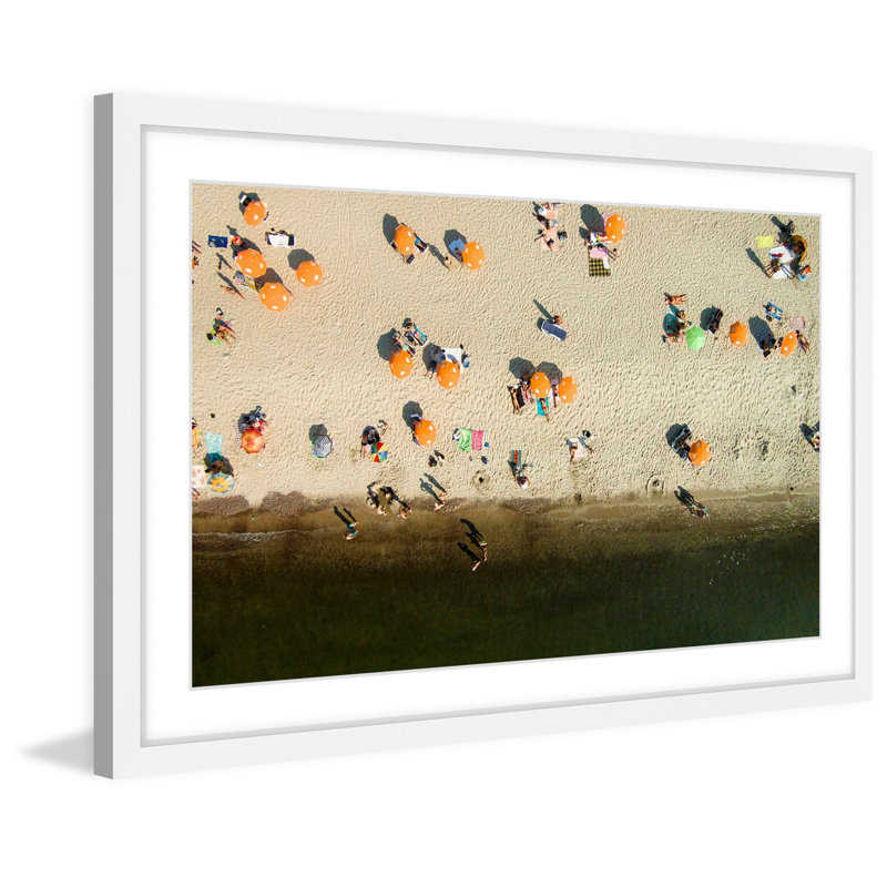 " Orange Umbrellas " by Karolis Janulis, 16" H x 24" W