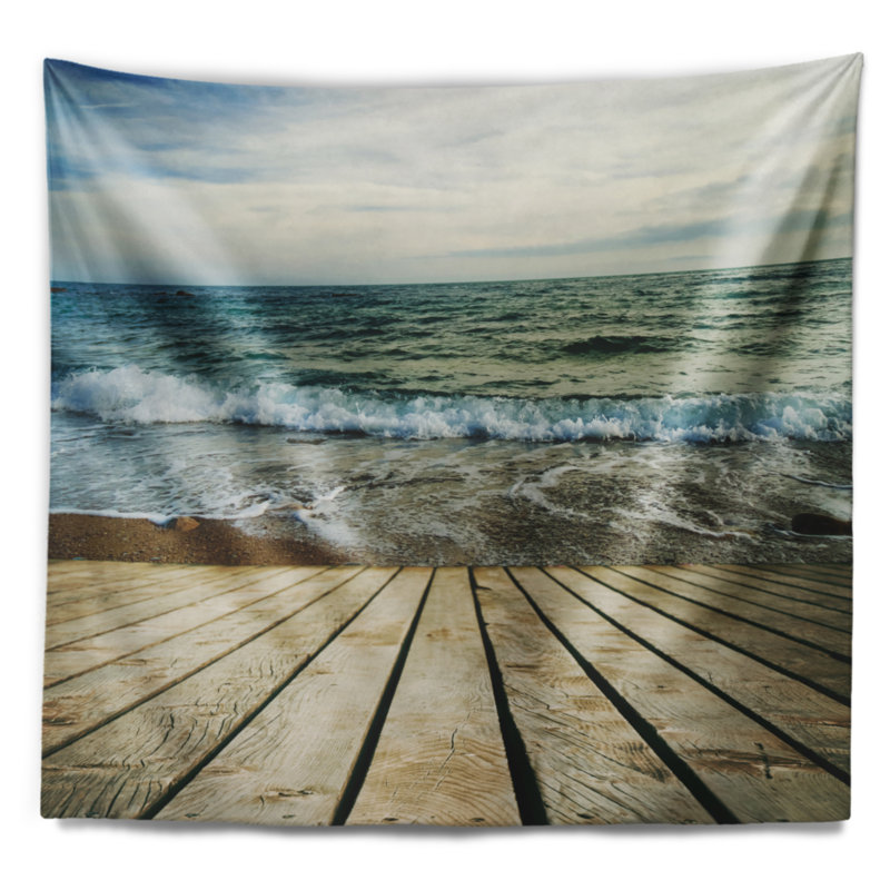 Jetée en bois Seascape, H 32 po x l 39 po