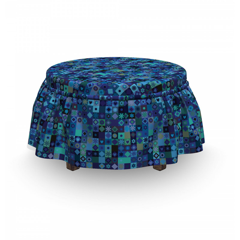 Box Cushion Ottoman Slipcover