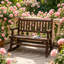 Causeuse arrière, chaise berçante en bois, banc berçant de jardin