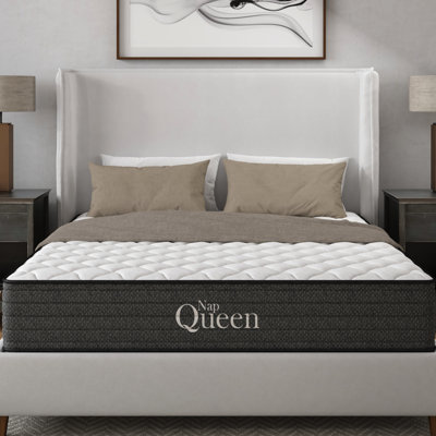 12 - Inch Queen Cooling Gel Mattress, Us , , Water , Relief, Fits Adjustable Bed, Grey White Tone, Memory Foam , Spring Structure Low Motion Transfer, Compatible With Bed Frame, Appearance, Filling,