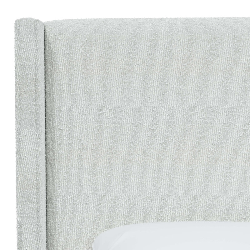 Hanson Upholstered Wingback Bed, Queen, Classic Ivory Boucle