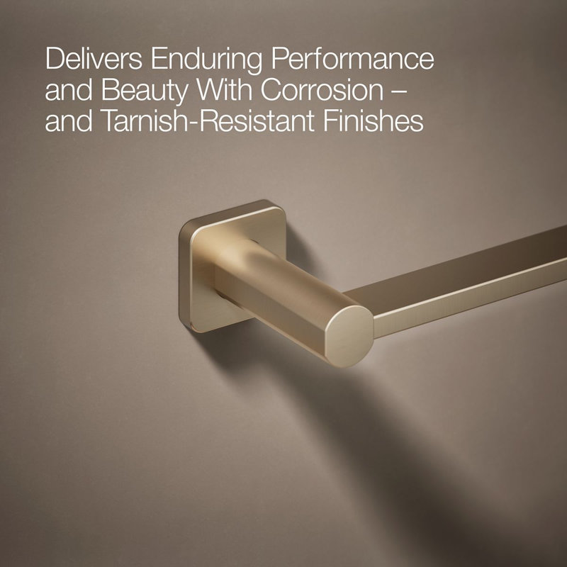 Parallel Towel Bar, 18"W, Brushed Bronze