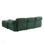 Canapé modulaire en chenille de 93 pouces de longueur avec structure en fer robuste pour le confort et le style du salon