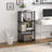 4-Tier 43.3" Corner Shelf, Open Shelves for Display and Storage-434006497