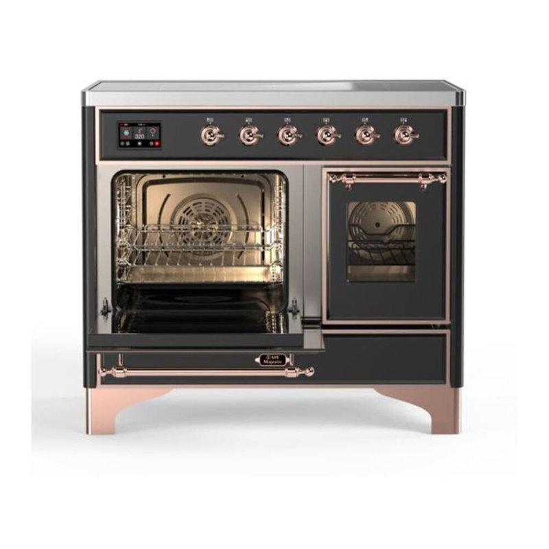 Majestic II 40" Freestanding Induction Range, Matte Graphite/Copper