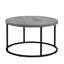 Table basse ronde, table centrale moderne avec pieds en métal pour le salon-453829566