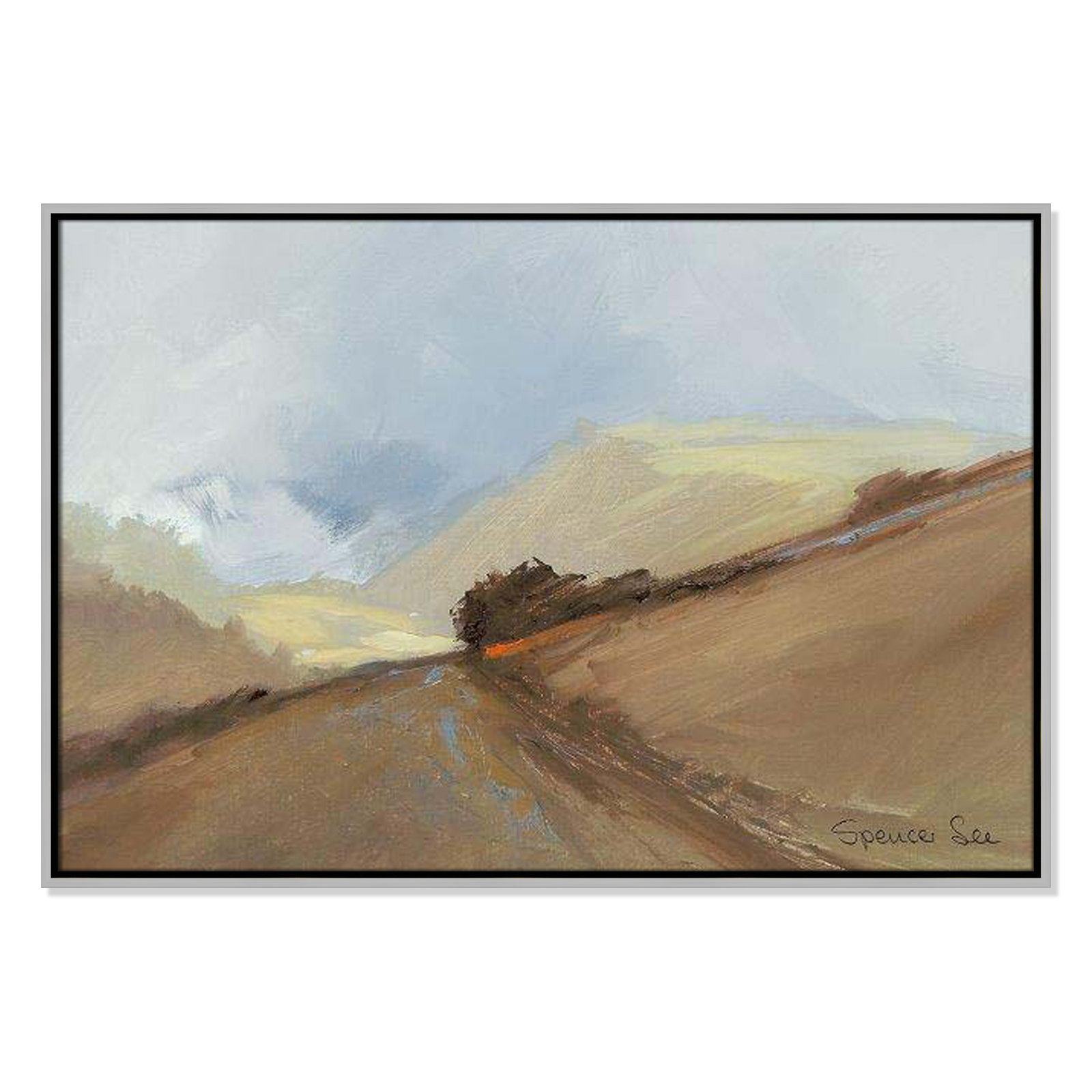 Heaven And Earth II by Spencer Lee, 25.5'' H x 37.5'' W x 2'' D, Silver Framed