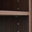 Rangement à chaussures extensible et rotatif avec 1 tiroir, armoire d'angle à 90 degrés pour l'espace de vie, couloir, entrée, pièce réglable en noyer noir de 32,5 po à 58,8 po, zone entrante, foncé