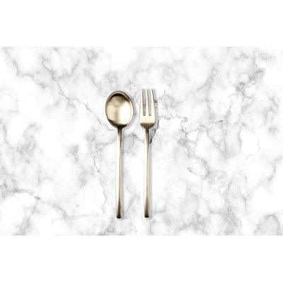 Due 2 Piece Stainless Steel Hostess Set