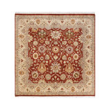 Classic One-of-a-Kind 6' 2" X 6' 3" Hand Knotted Area Rug
